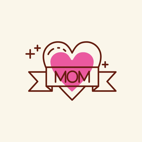 Ημέρα Ευτυχισμένη Μητέρα Εικονογράφηση Διάνυσμα — Διανυσματικό Αρχείο