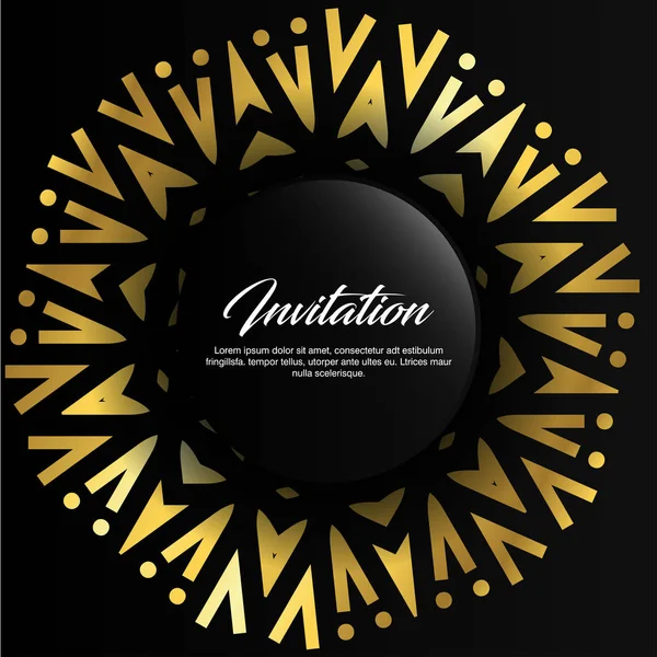 Carte d'invitation design créatif — Image vectorielle