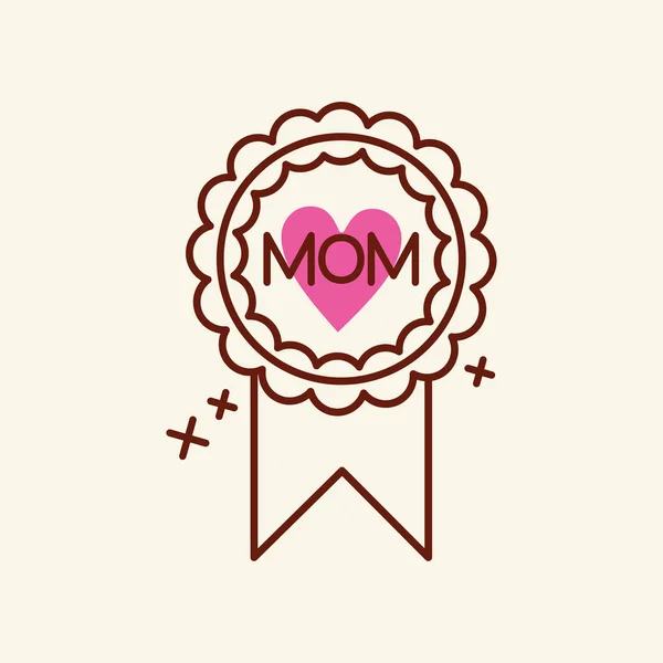 Mutlu Anneler Günü Vektör Çizim — Stok Vektör