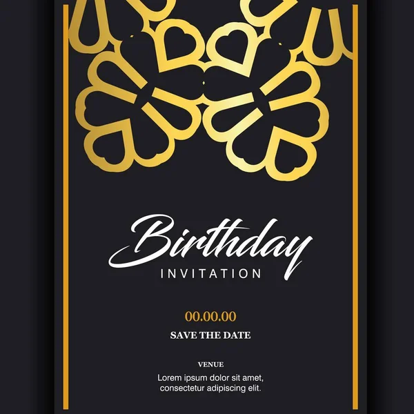 Diseño de tipografía de cumpleaños — Archivo Imágenes Vectoriales