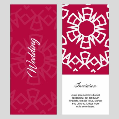 Düğün töreni kartı ile zarif çizmek ve tipografi. Vektör çizim