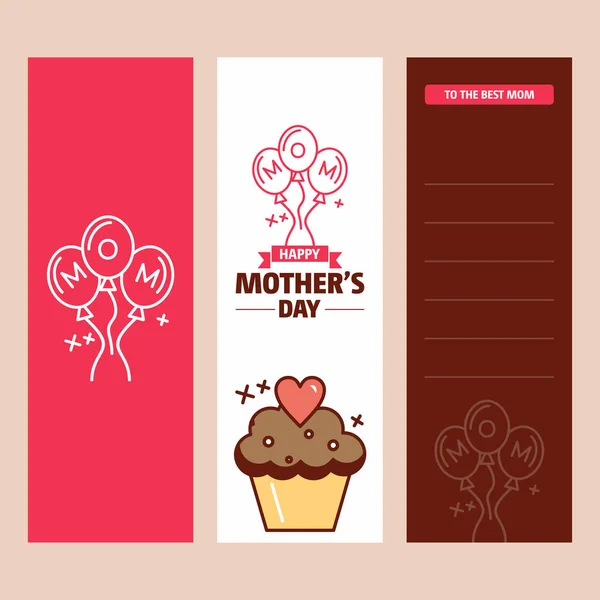 Happy Mother Day Vector Illustration — Stock Vector