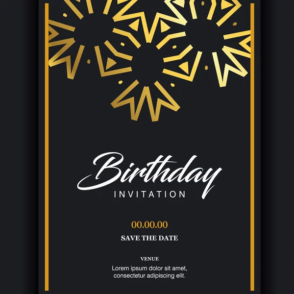 Verjaardag Card Design Vector — Stockvector