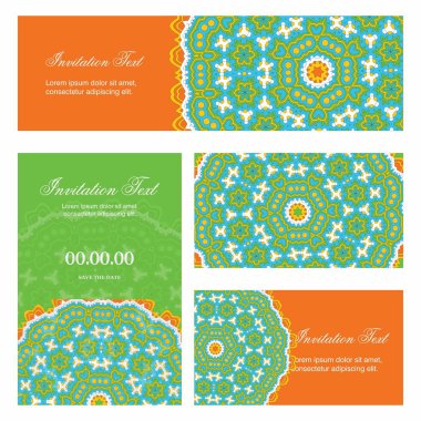 Davetiye kartı yaratıcı tasarım, vektör çizim 