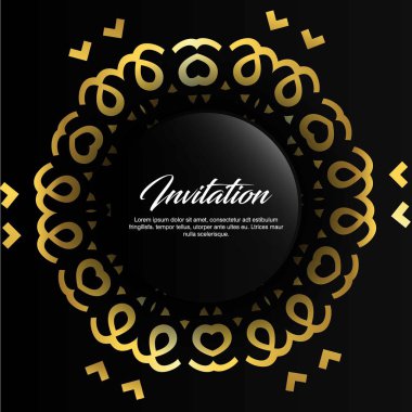 Düğün kartı tasarım şablonu, illüstrasyon vektör   