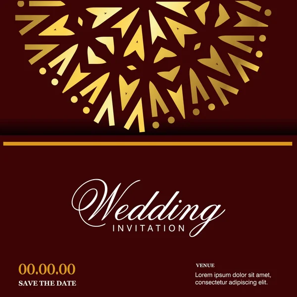 Wedding Cards Design Template Vector Illustration — Stock Vector