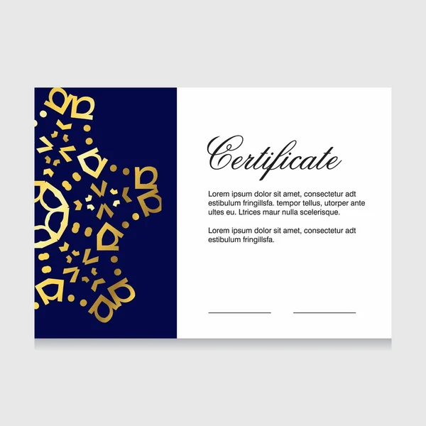 Certificato Apprezzamento Design Stile Semplice — Vettoriale Stock