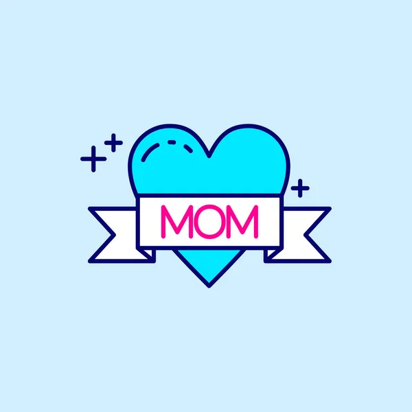 Happy Mother Day Icon Vector Illustration — Stock Vector