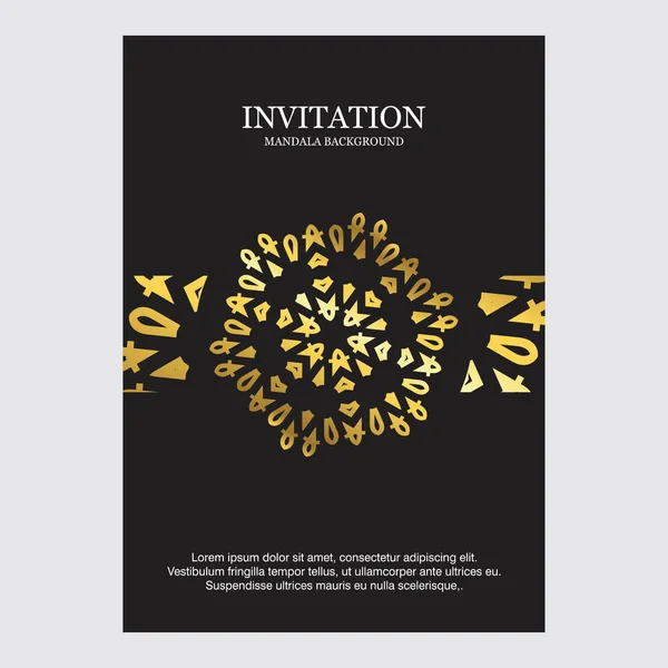 Invitation Card Creative Design Vector Illustration — Stock Vector