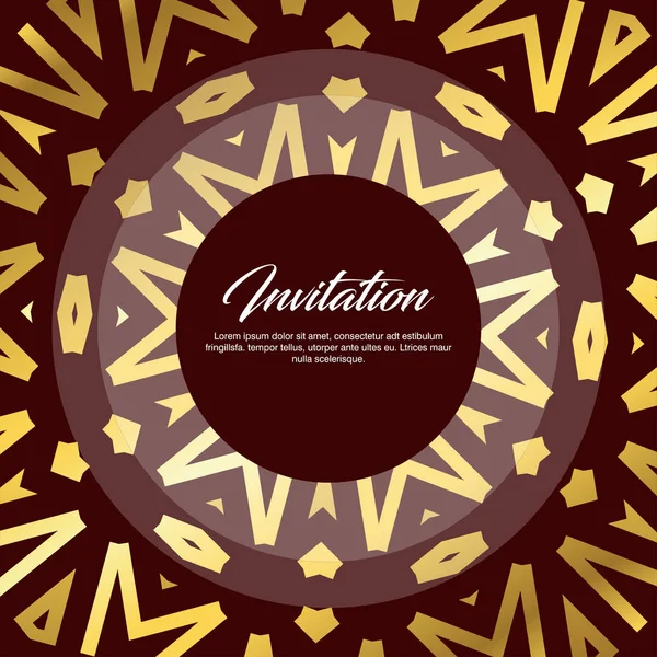 Carte Invitation Design Créatif Illustration Vectorielle — Image vectorielle