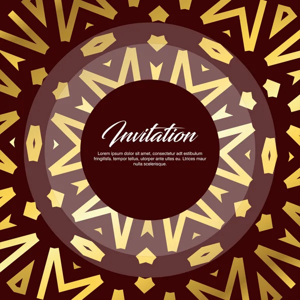 Invitation Card Design Creativo Illustrazione Vettoriale — Vettoriale Stock