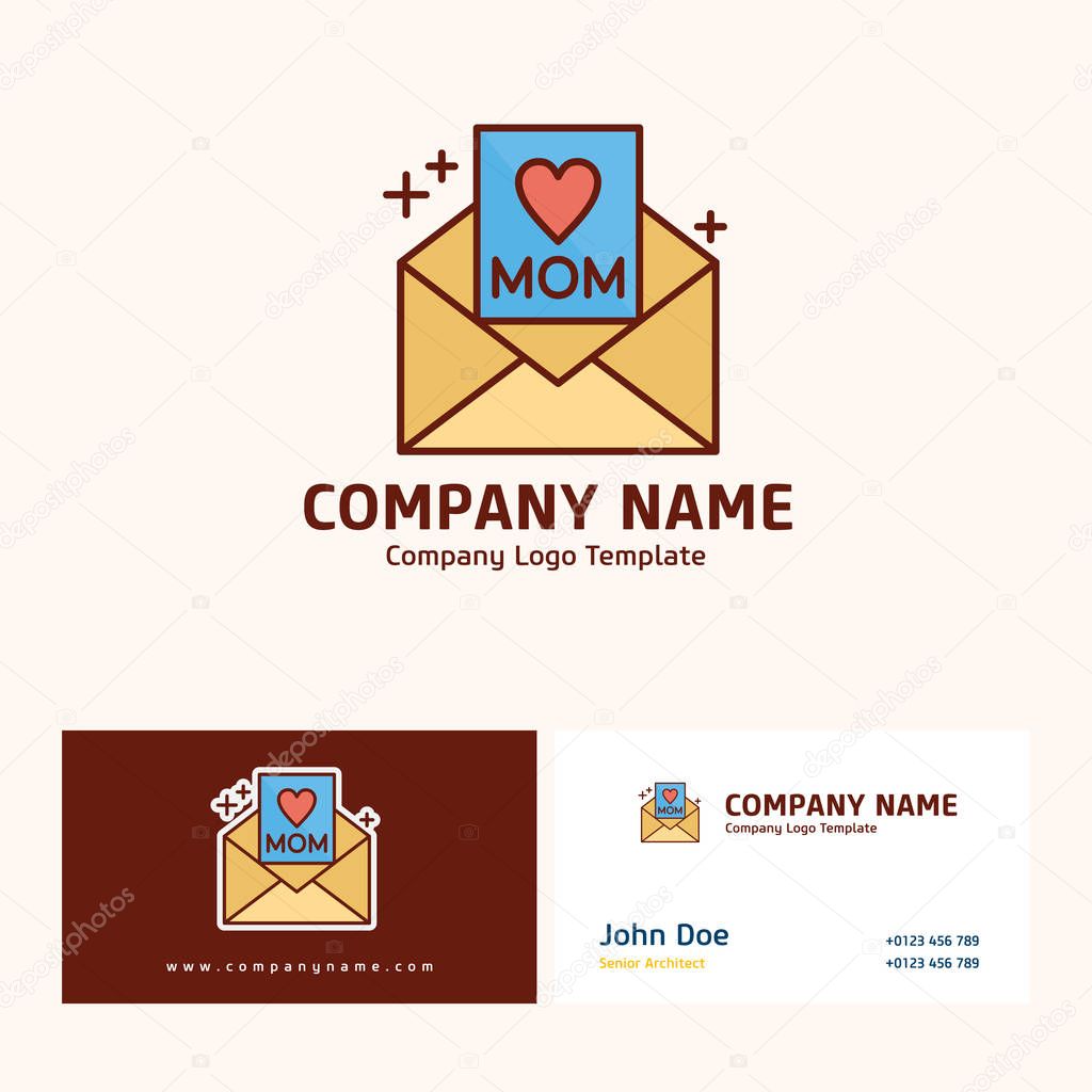 Happy mother day card template, vector illustration