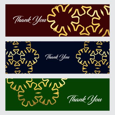 Teşekkür ederim tipografi tasarım, illüstrasyon vektör 