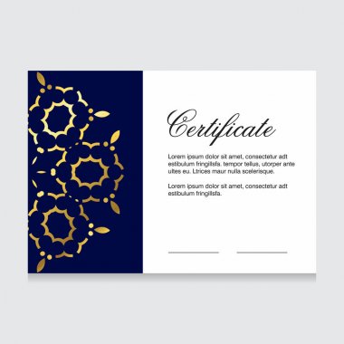 Certificate creative design ,vector clipart