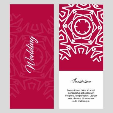 Düğün töreni kartlarla elegent tasarım ve tipografi