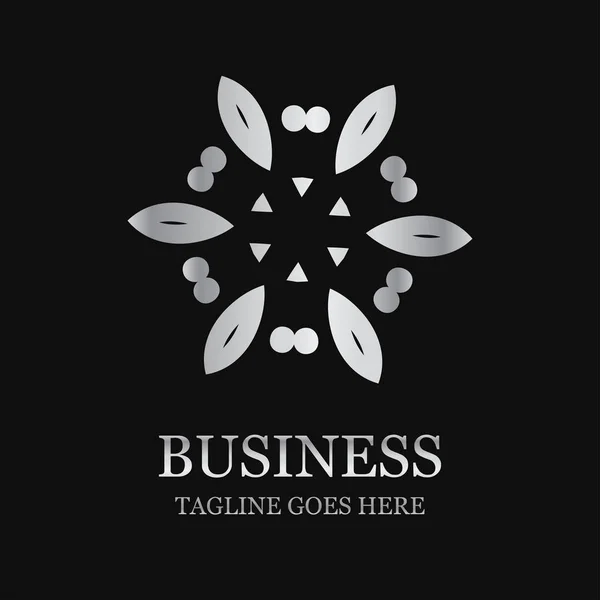 黒の背景上のタイポグラフィと創造的企業のロゴデザイン — ストックベクタ