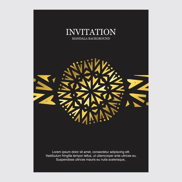 Creative Design Festive Invitation Card — Stock Vector