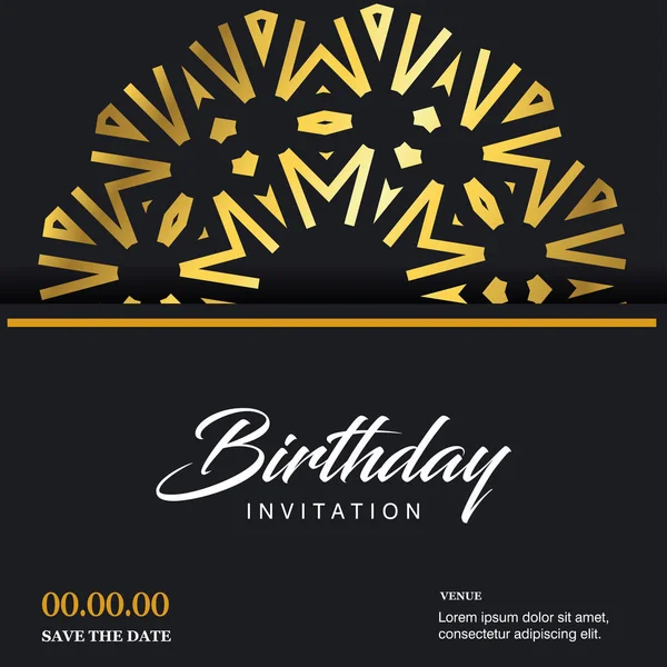 Festive Design Colourful Birthday Card — Stock Vector