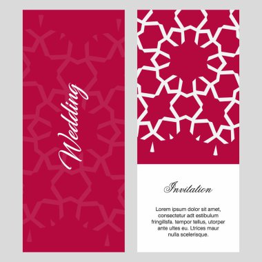 Düğün töreni kartlarla elegent tasarım ve tipografi