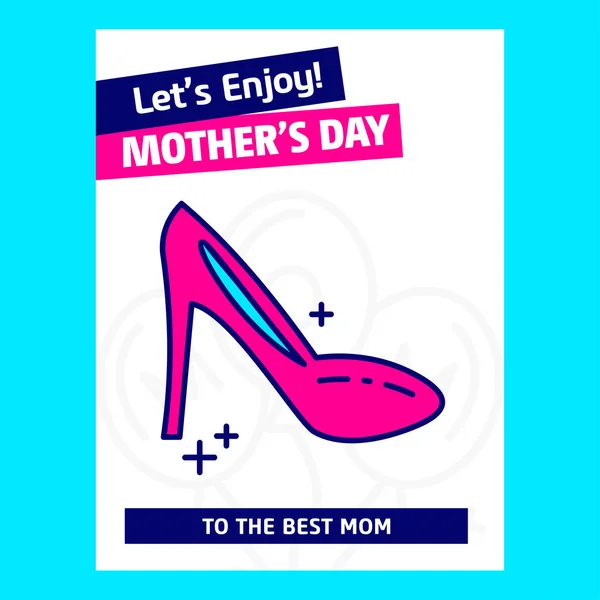 happy mother day, vector illustration