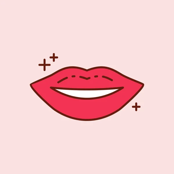 Boca labios icono — Vector de stock