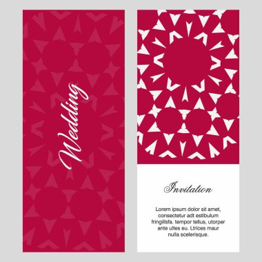 Düğün töreni kartlarla elegent tasarım ve tipografi