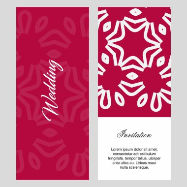 Düğün töreni kartlarla elegent tasarım ve tipografi