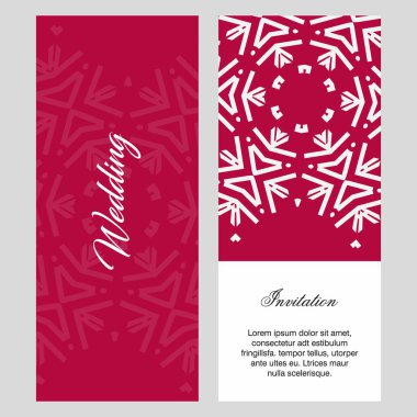 Düğün töreni kartlarla elegent tasarım ve tipografi