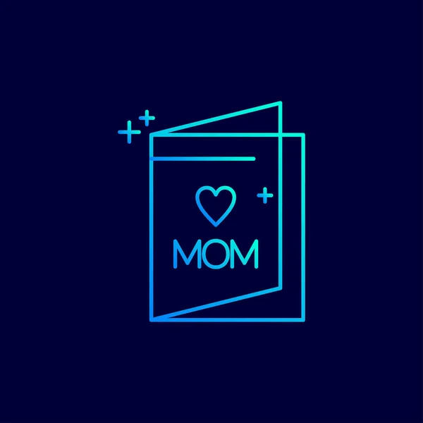 Ícone Feliz Dia Mãe Ilustração Vetorial — Vetor de Stock