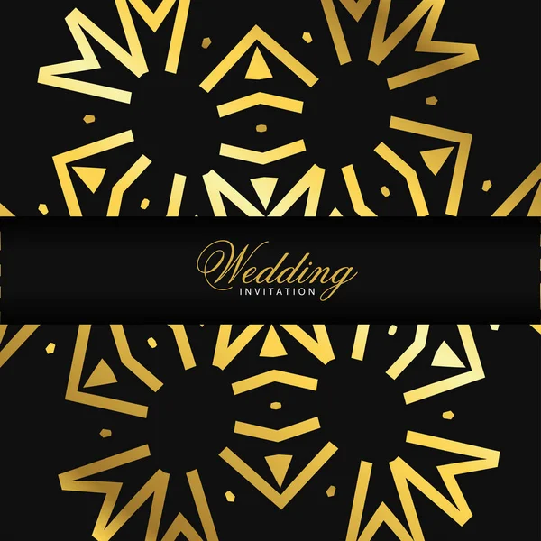 Elegant Festligt Bröllop Kortdesign — Stock vektor