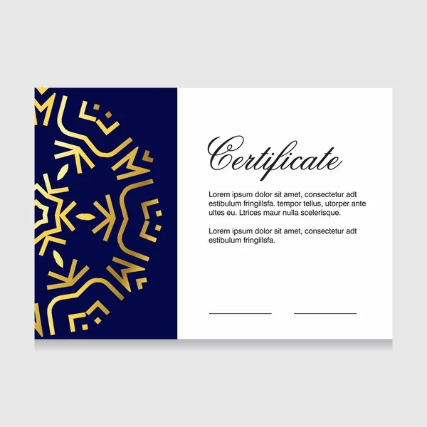 Certificado Design Apreciação Estilo Simples — Vetor de Stock