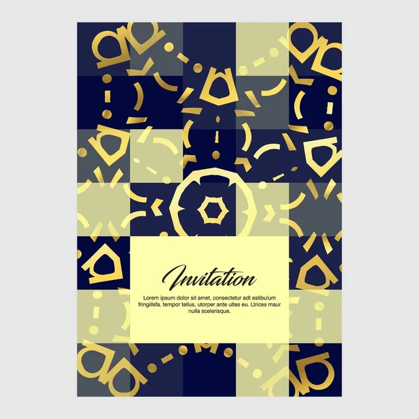 Wedding Card Creative Design Elegant Style Color Background — Stock Vector