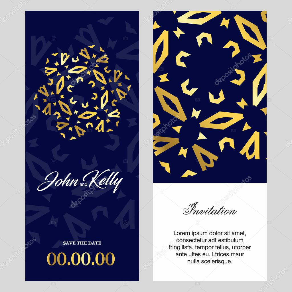 Creative design for festive invitation cards