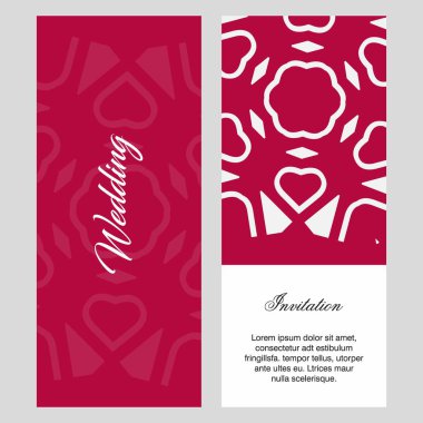 Düğün töreni kartlarla elegent tasarım ve tipografi