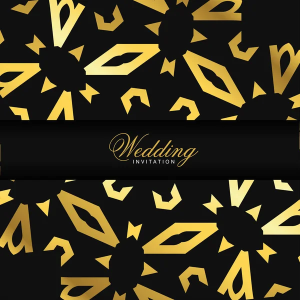 Elegantní Slavnostní Svatební Design Karty — Stockový vektor
