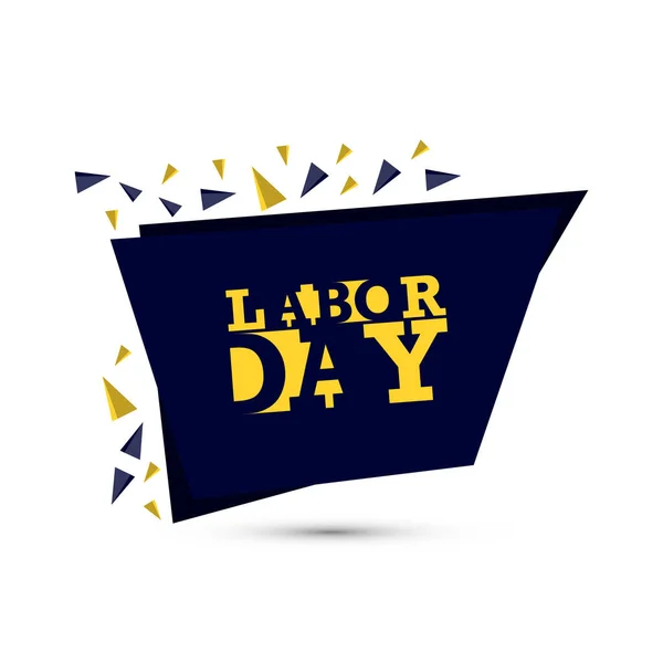 Happy Labour Day Greeting Card Design Vector Illustration — Stock Vector