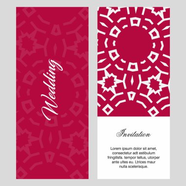 Düğün töreni kartı şablonu ile zarif çizmek, tipografi için illüstrasyon vektör 