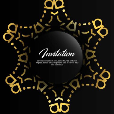 Düğün töreni kartı şablonu ile zarif çizmek, tipografi için illüstrasyon vektör 