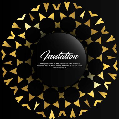 Düğün töreni kartı şablonu ile zarif çizmek, tipografi için illüstrasyon vektör 