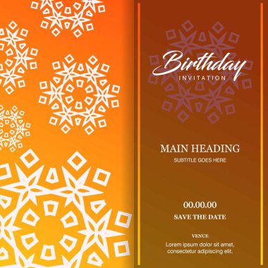 Mutlu doğum günü tebrik kartı, benzersiz tarzı Tipografik Tasarım, vektör çizim