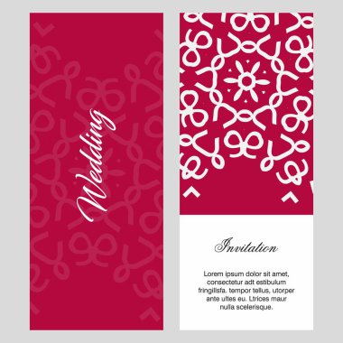 Düğün töreni kartı şablonu ile zarif çizmek, tipografi için illüstrasyon vektör 