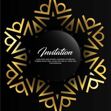 Düğün töreni kartı şablonu ile zarif çizmek, tipografi için illüstrasyon vektör 