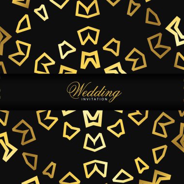 Düğün töreni kartı şablonu ile zarif çizmek, tipografi için illüstrasyon vektör 