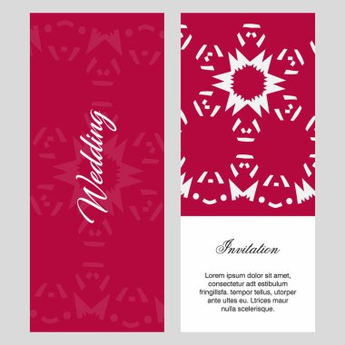 Düğün töreni kartı şablonu ile zarif çizmek, tipografi için illüstrasyon vektör 