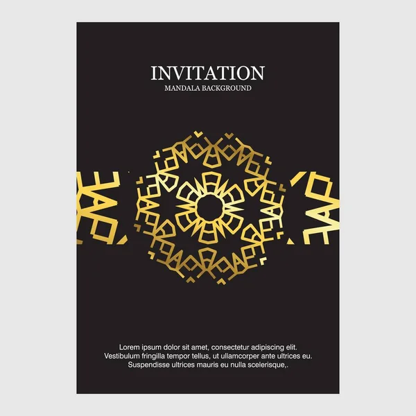 Wedding Ceremony Card Template Elegant Design Vector Illustration Typography — Stock Vector