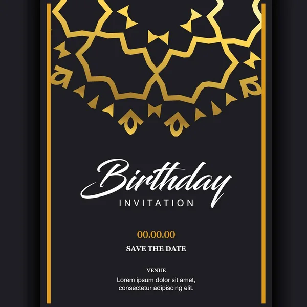 Glückwunschkarte Zum Geburtstag Einzigartiges Typografisches Design Vektorillustration — Stockvektor