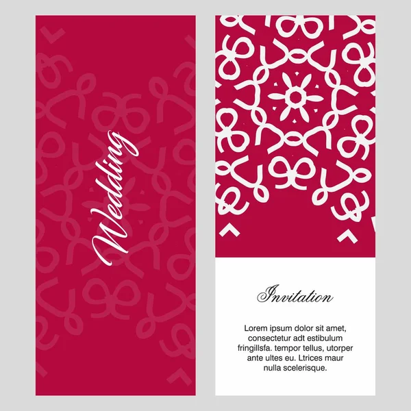 Düğün töreni kartı şablonu ile zarif çizmek, tipografi için illüstrasyon vektör 