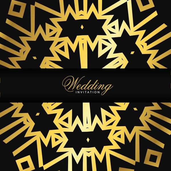 Huwelijk Ceremonie Kaartsjabloon Met Een Elegant Design Vector Illustratie Voor — Stockvector