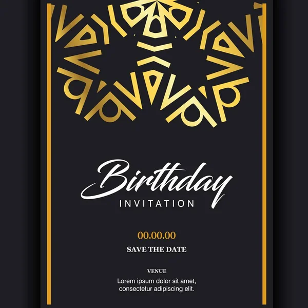 Buon Compleanno Biglietto Auguri Design Tipografico Stile Unico Illustrazione Vettoriale — Vettoriale Stock