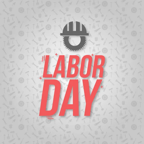 Labor day design with typography and unique design